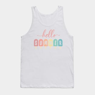 Hello Summer Ice Cream Tank Top